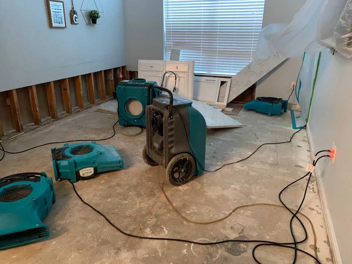 Dehumidifier in flood-cut room for Water Extraction & Removal in Apache Junction